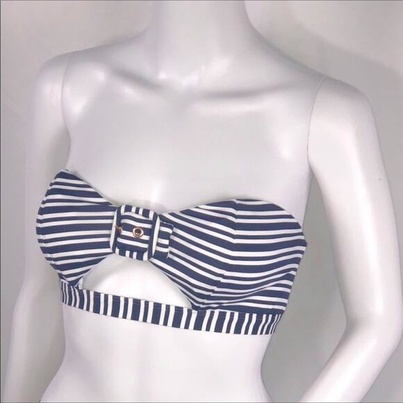 Kopper & Zink Navy & White Stripe Bikini Set - Size Large - Picture 7 of 16
